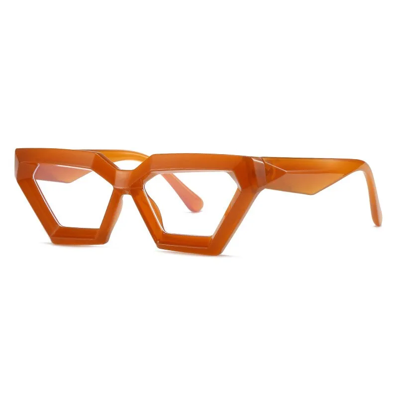 CCspace Women's Full Rim Oval Cat Eye Acetate Eyeglasses 55613