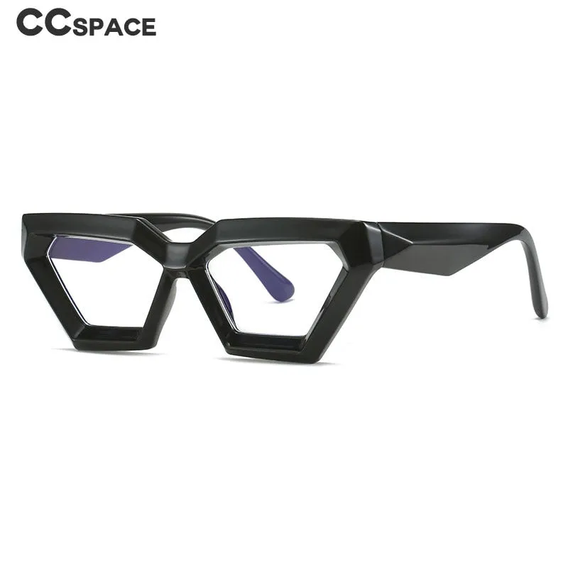 CCspace Women's Full Rim Oval Cat Eye Acetate Eyeglasses 55613