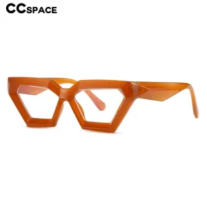 CCspace Women's Full Rim Oval Cat Eye Acetate Eyeglasses 55613