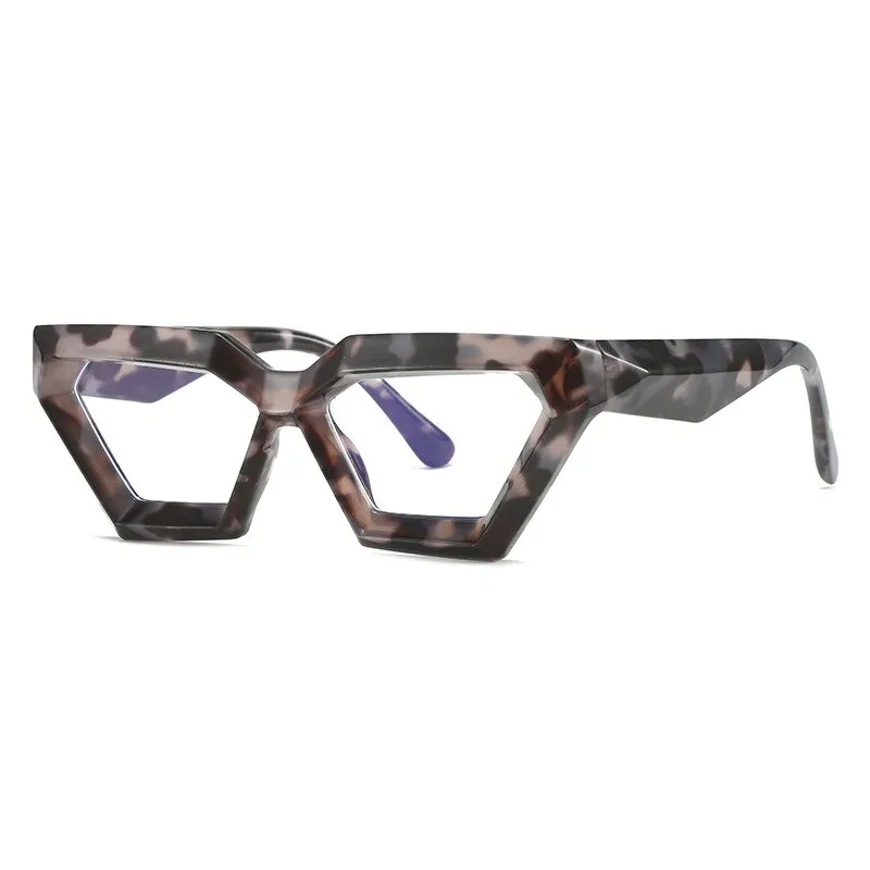 CCspace Women's Full Rim Oval Cat Eye Acetate Eyeglasses 55613