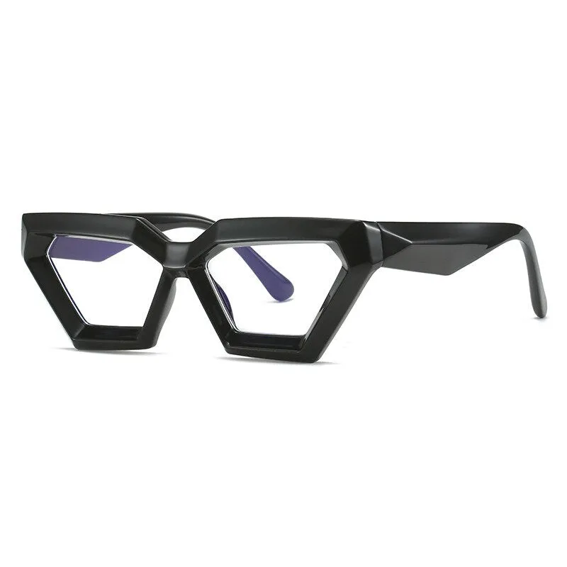 CCspace Women's Full Rim Oval Cat Eye Acetate Eyeglasses 55613