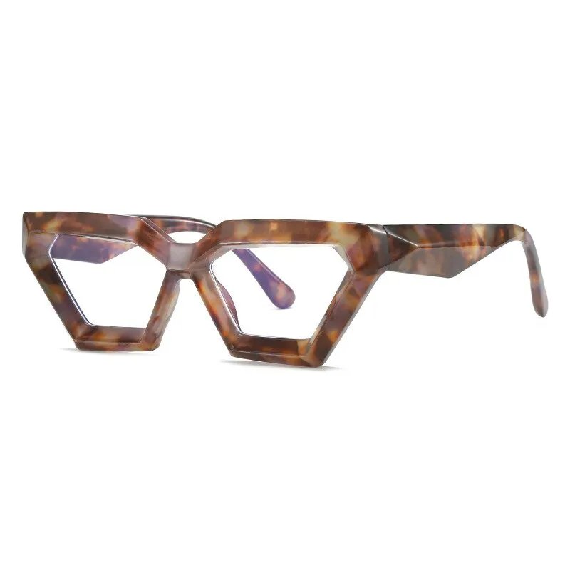 CCspace Women's Full Rim Oval Cat Eye Acetate Eyeglasses 55613