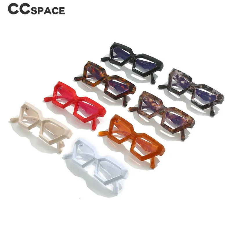 CCspace Women's Full Rim Oval Cat Eye Acetate Eyeglasses 55613