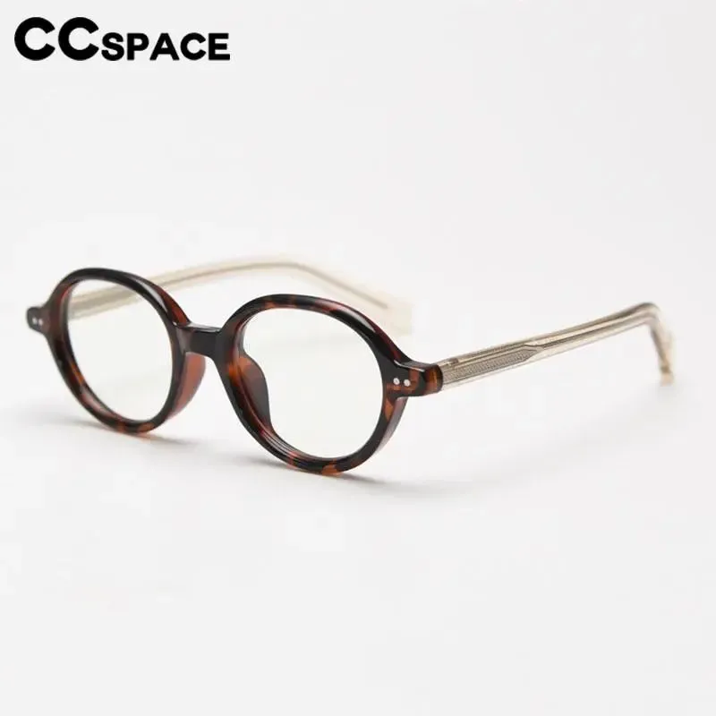 CCspace Women's Full Rim Oval Tr 90 Titanium Eyeglasses 56970