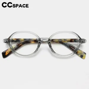 CCspace Women's Full Rim Oval Tr 90 Titanium Eyeglasses 56970