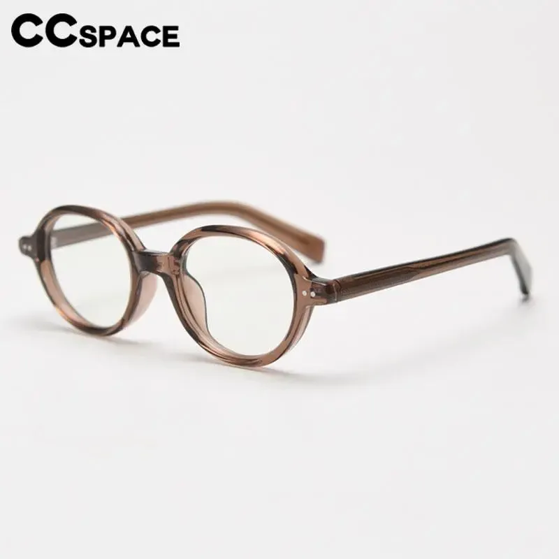 CCspace Women's Full Rim Oval Tr 90 Titanium Eyeglasses 56970