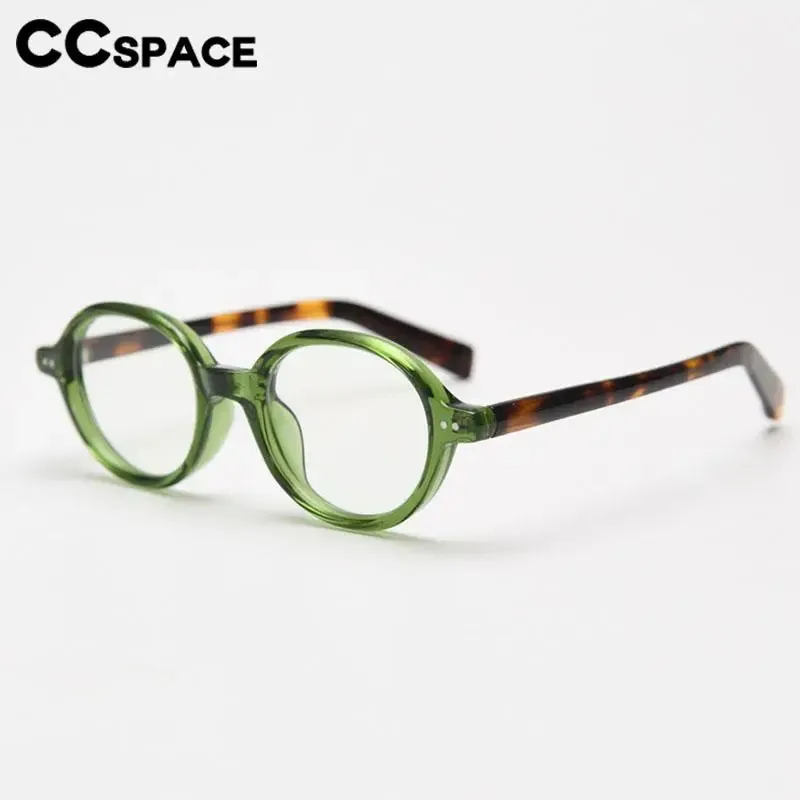 CCspace Women's Full Rim Oval Tr 90 Titanium Eyeglasses 56970