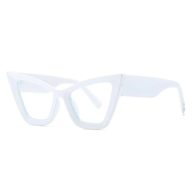 CCspace Women's Full Rim Oversized Square Cat Eye PC Eyeglasses 56294