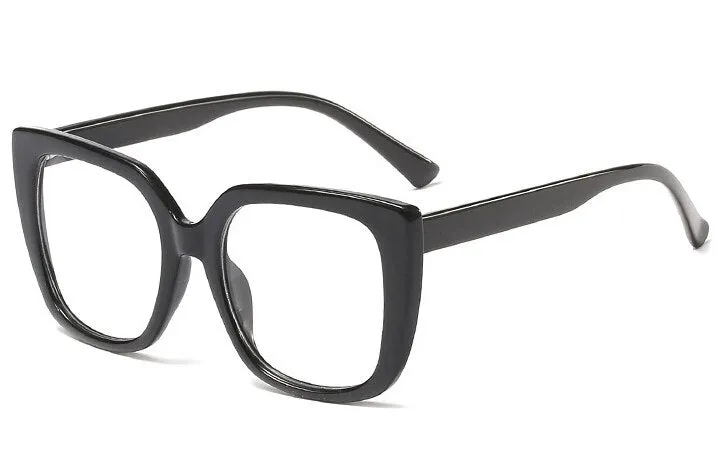 CCspace Women's Full Rim Oversized Square Resin Frame Eyeglasses 45759