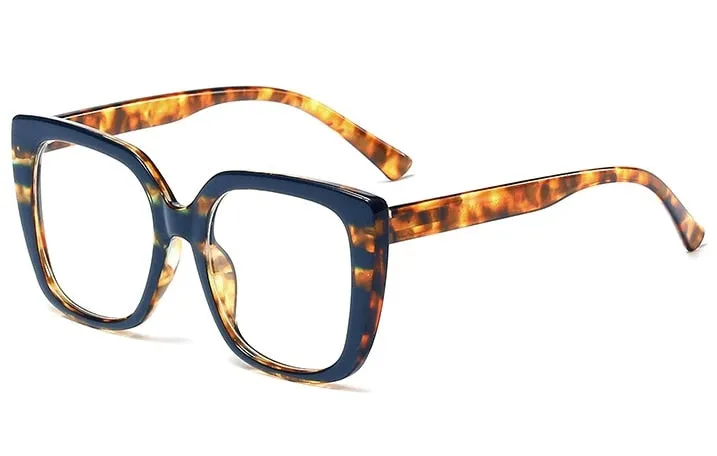 CCspace Women's Full Rim Oversized Square Resin Frame Eyeglasses 45759