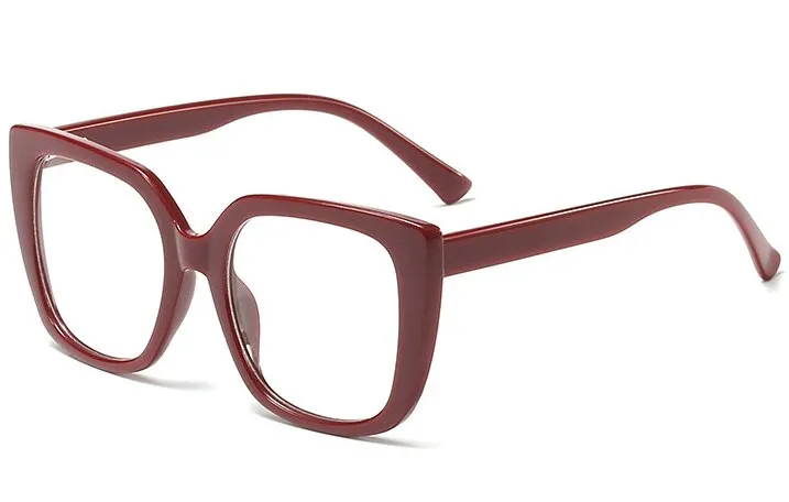 CCspace Women's Full Rim Oversized Square Resin Frame Eyeglasses 45759