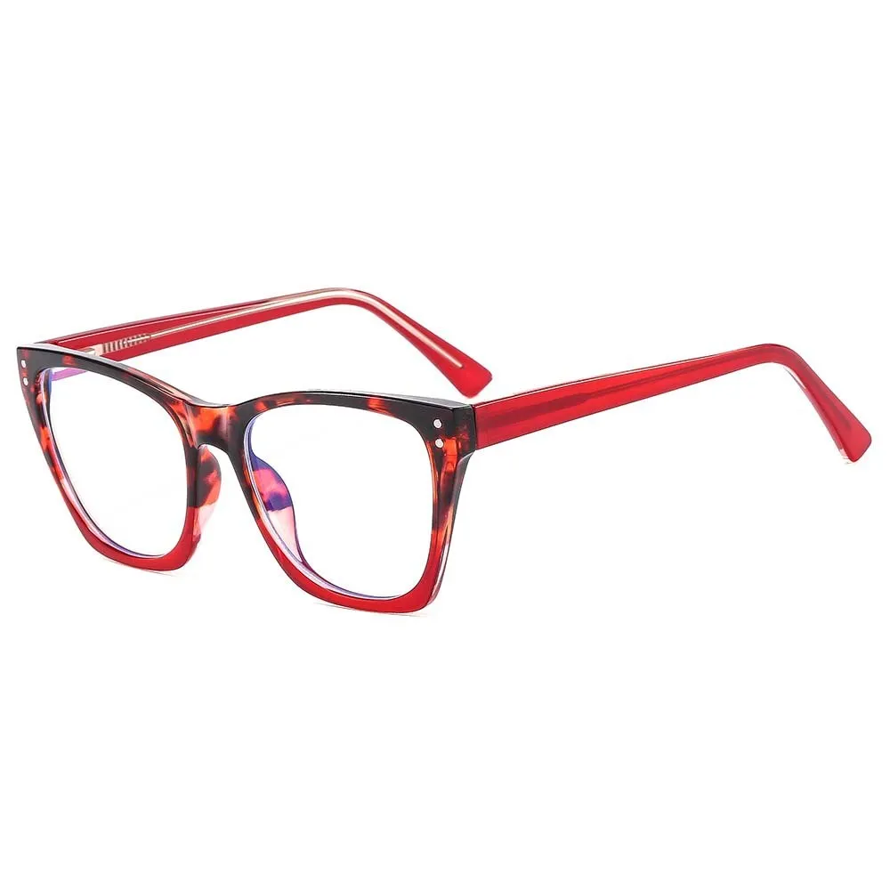 CCspace Women's Full Rim Oversized Tr 90 Titanium Eyeglasses 55152
