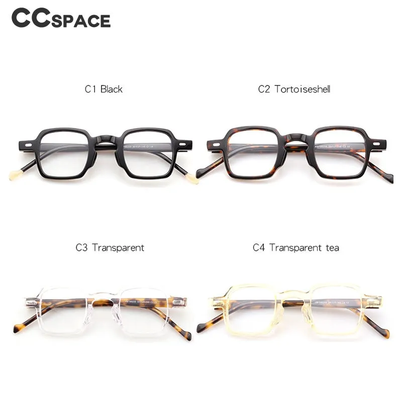 CCspace Women's Full Rim Square Acetate Eyeglasses 55241