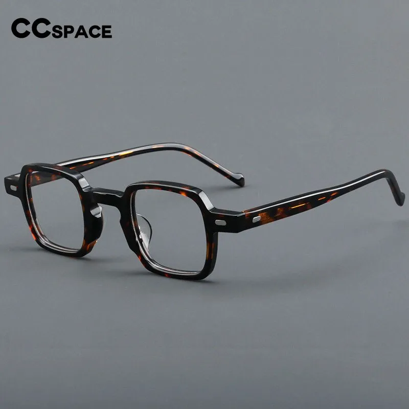 CCspace Women's Full Rim Square Acetate Eyeglasses 55241