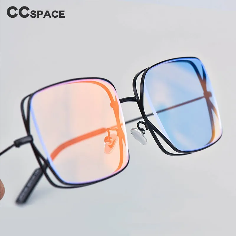 CCspace Women's Full Rim Square Alloy Frame Sunglasses 53019