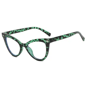 CCspace Women's Full Rim Square Cat Eye Acetate Eyeglasses 55584