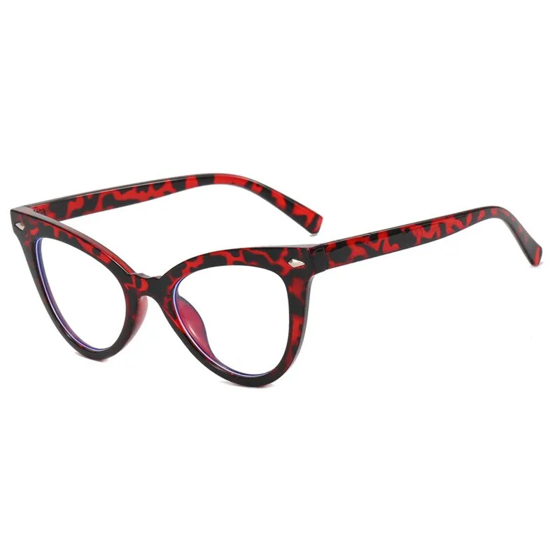 CCspace Women's Full Rim Square Cat Eye Acetate Eyeglasses 55584