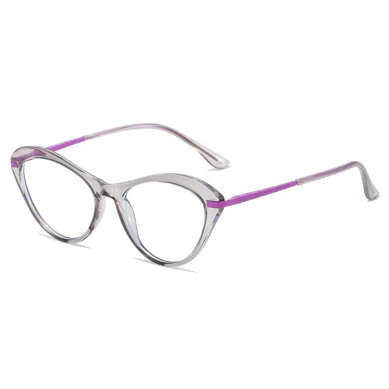CCspace Women's Full Rim Square Cat Eye Tr 90 Titanium Eyeglasses 53226