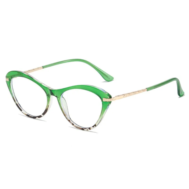 CCspace Women's Full Rim Square Cat Eye Tr 90 Titanium Eyeglasses 53226