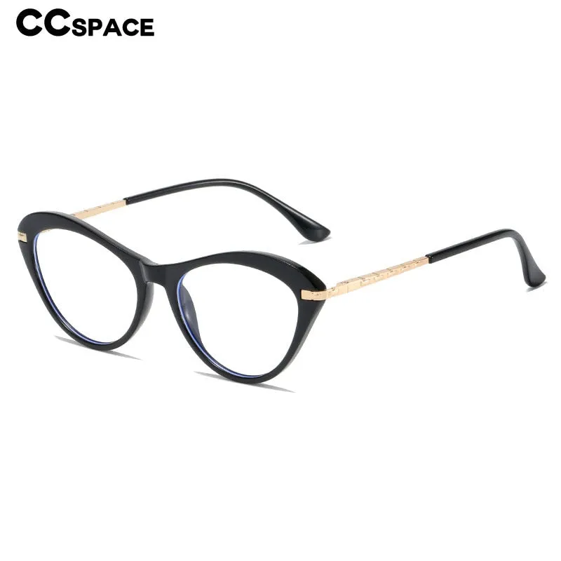 CCspace Women's Full Rim Square Cat Eye Tr 90 Titanium Eyeglasses 53226