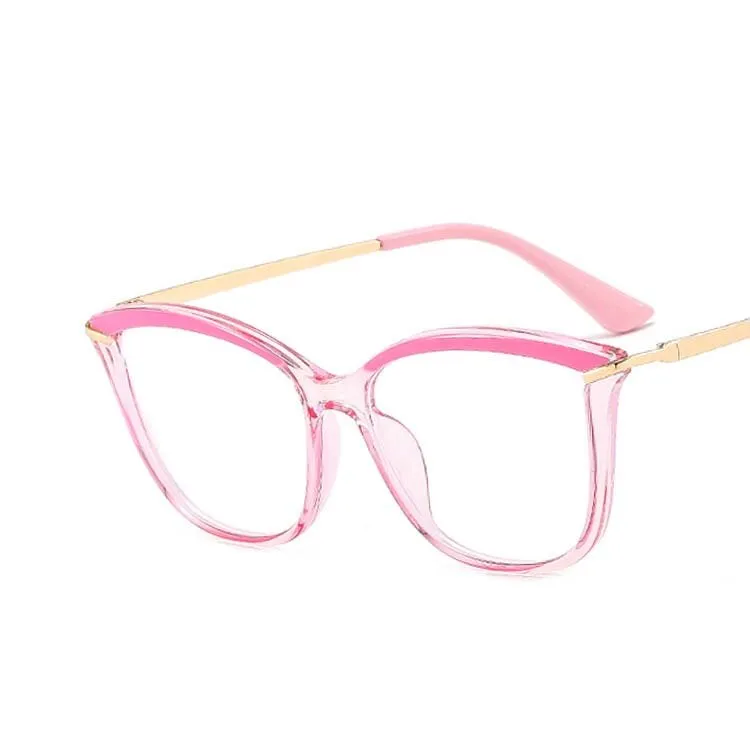 CCspace Women's Full Rim Square Cat Eye Tr 90 Titanium Eyeglasses 53332