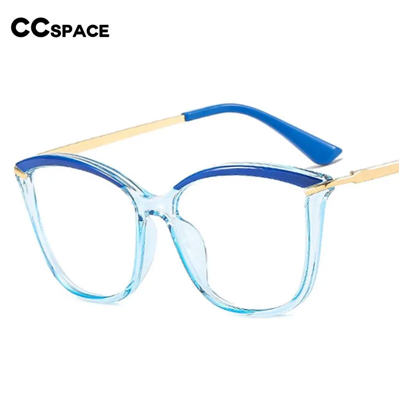 CCspace Women's Full Rim Square Cat Eye Tr 90 Titanium Eyeglasses 53332