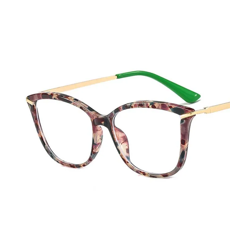CCspace Women's Full Rim Square Cat Eye Tr 90 Titanium Eyeglasses 53332