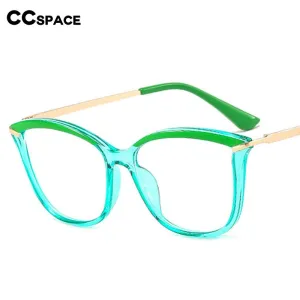 CCspace Women's Full Rim Square Cat Eye Tr 90 Titanium Eyeglasses 53332