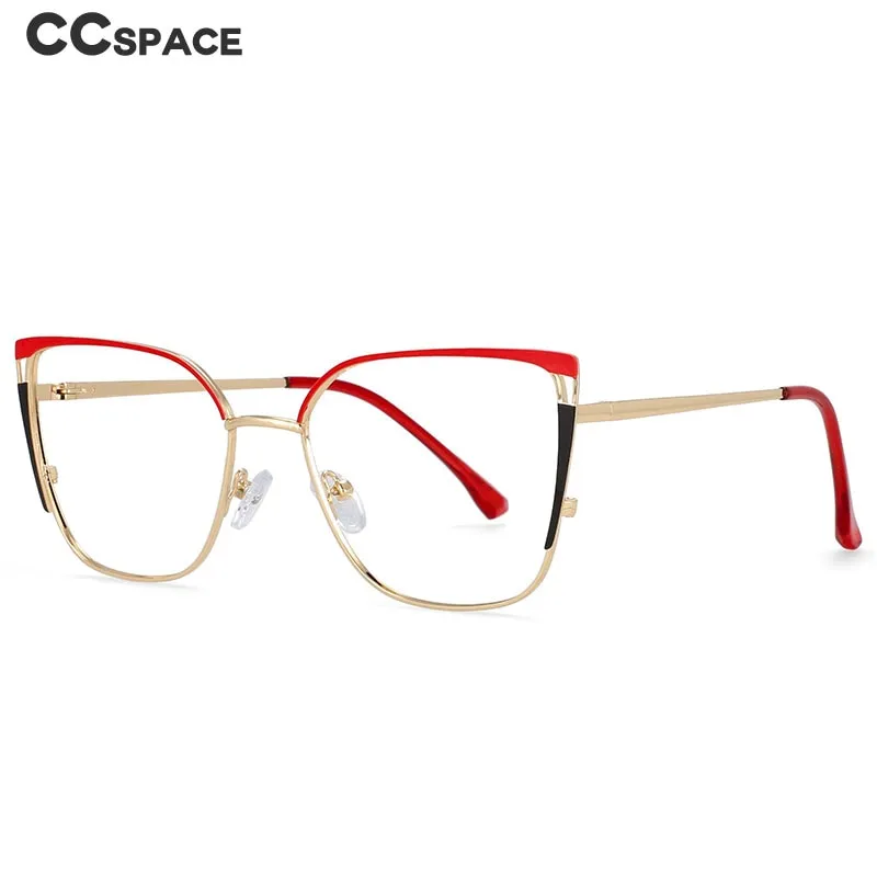 CCspace Women's Full Rim Square Cat Eye Tr 90 Titanium Eyeglasses 54427