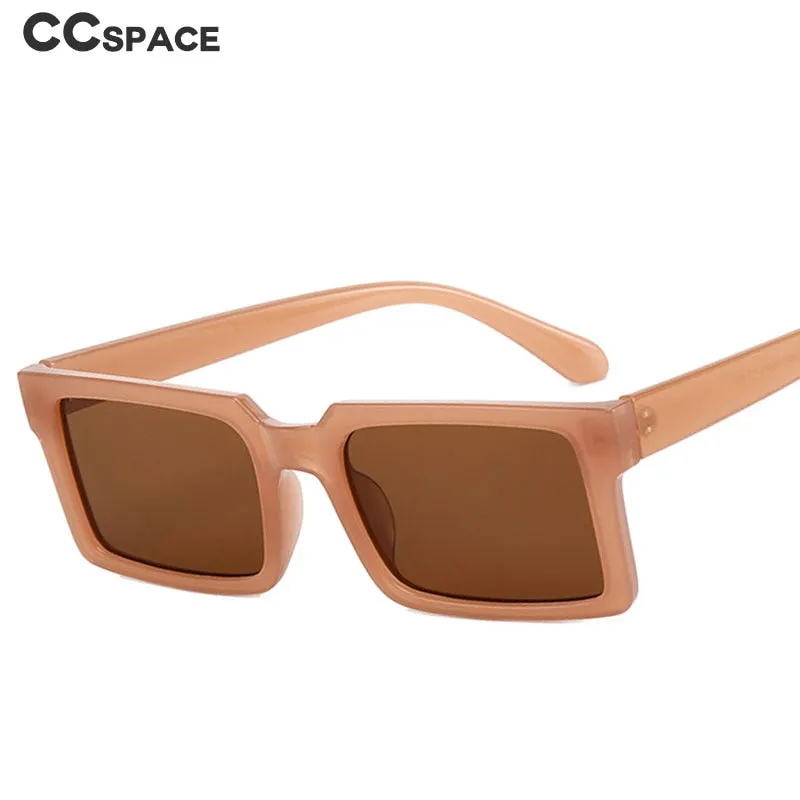CCspace Women's Full Rim Square Resin Frame Sunglasses 49546