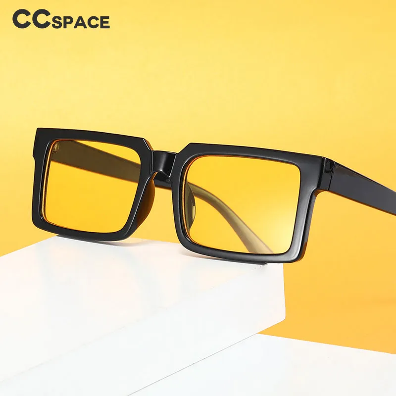 CCspace Women's Full Rim Square Resin Frame Sunglasses 49546