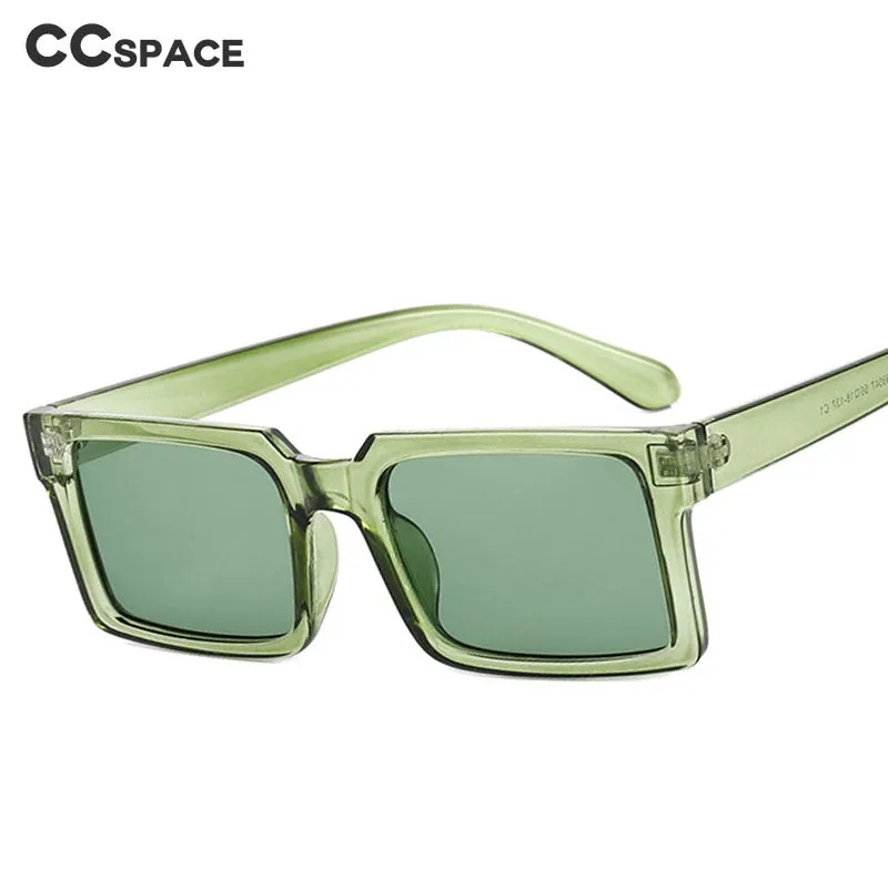CCspace Women's Full Rim Square Resin Frame Sunglasses 49546