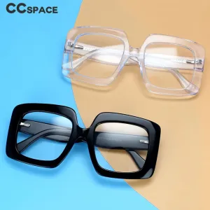 CCspace Women's Oversized Square Acetate Frame Eyeglasses 54324