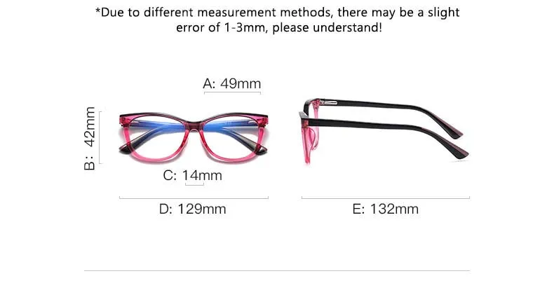 CCspace Youth's Unisex Full Rim Square Tr 90 Titanium Eyeglasses 54524