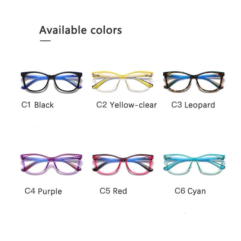 CCspace Youth's Unisex Full Rim Square Tr 90 Titanium Eyeglasses 54524
