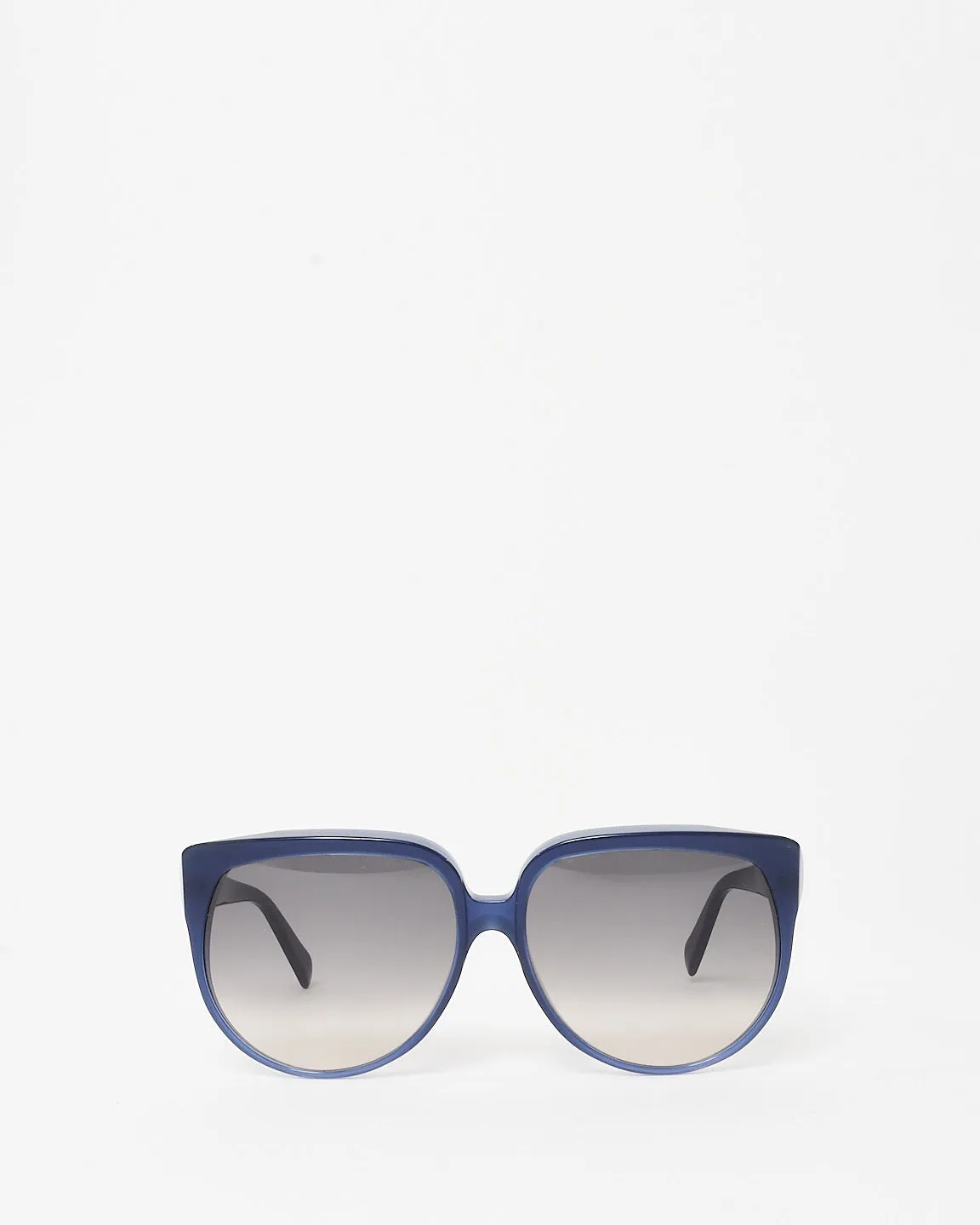 Celine Blue Acetate Oversized Round Sunglasses