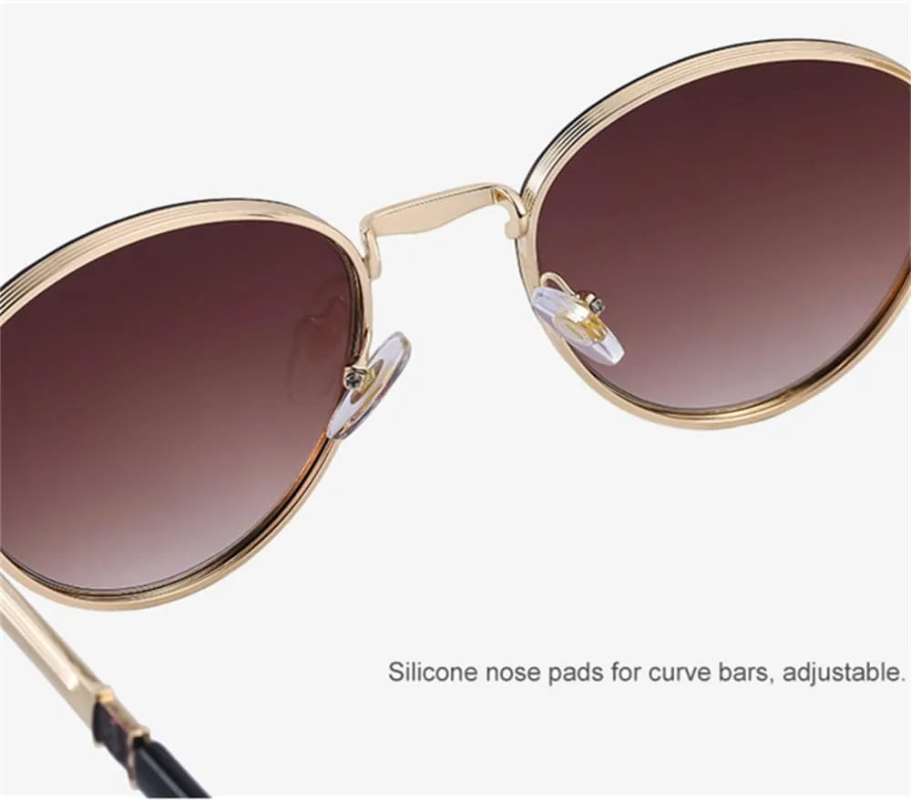 CGZWFERA-Round Punk Sunglasses For Men Steampunk Sunglasses Women Glasses Shades Vintage