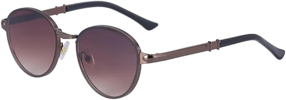 CGZWFERA-Round Punk Sunglasses For Men Steampunk Sunglasses Women Glasses Shades Vintage