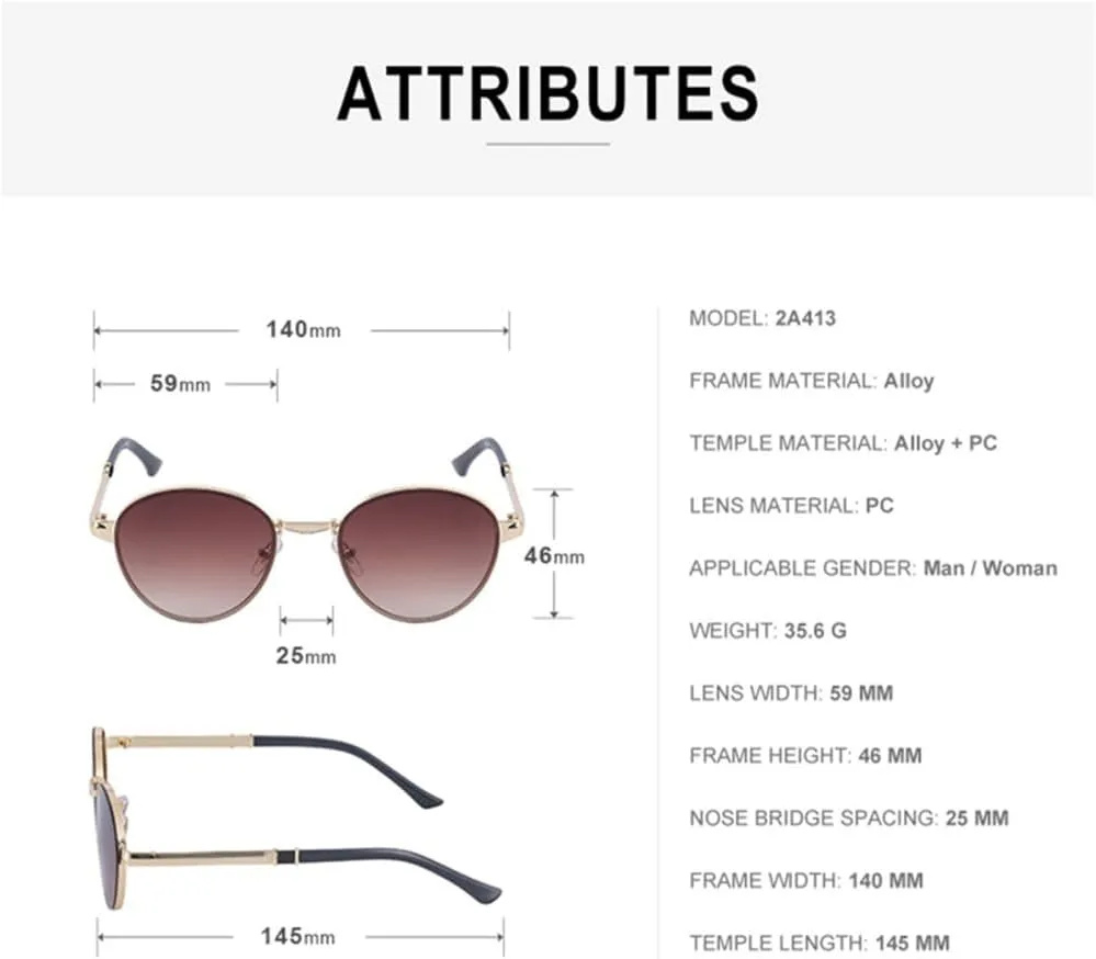 CGZWFERA-Round Punk Sunglasses For Men Steampunk Sunglasses Women Glasses Shades Vintage