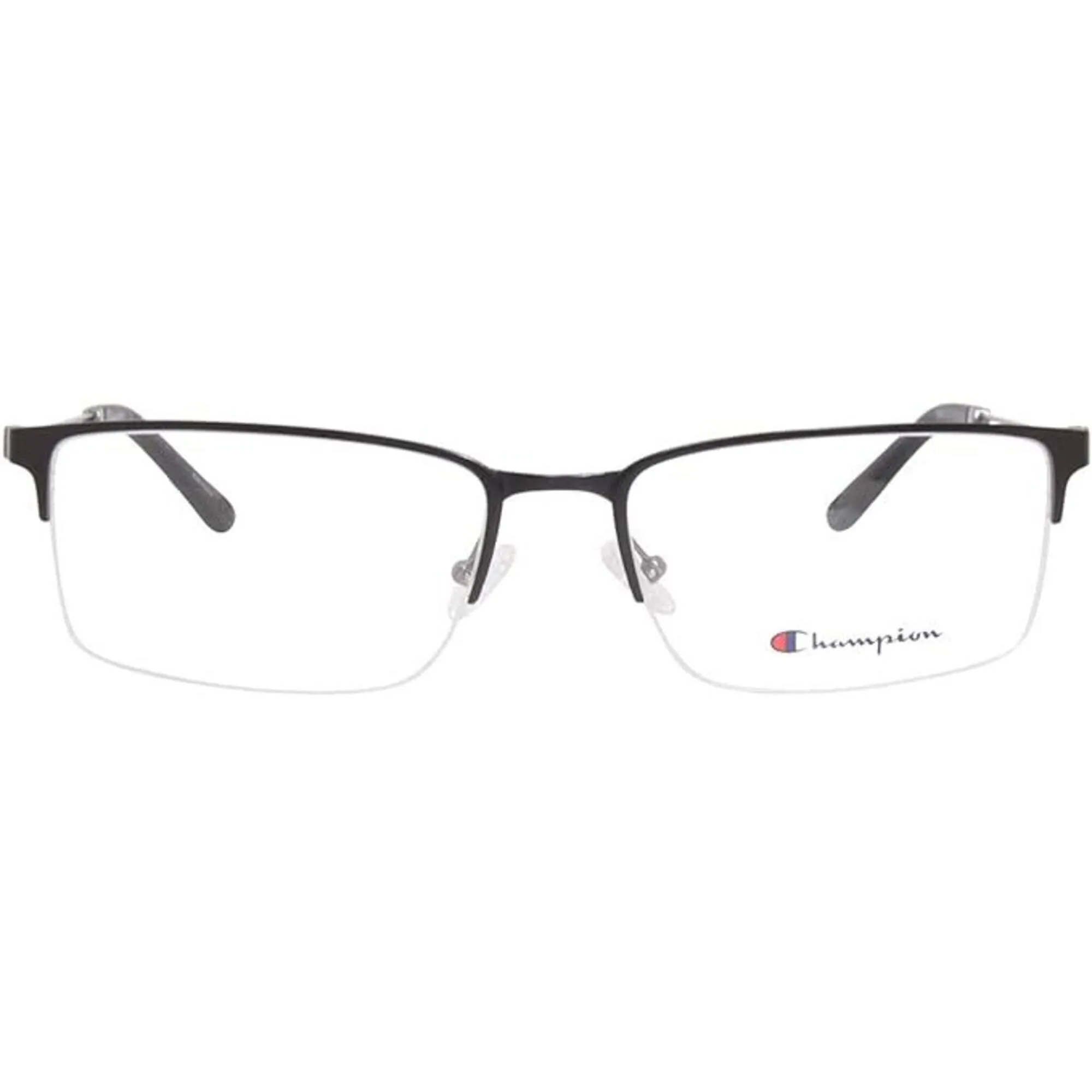 Champion Men's Eyeglasses - Demo Lens Matte Black Rectangular Frame | CUPUSHX C01