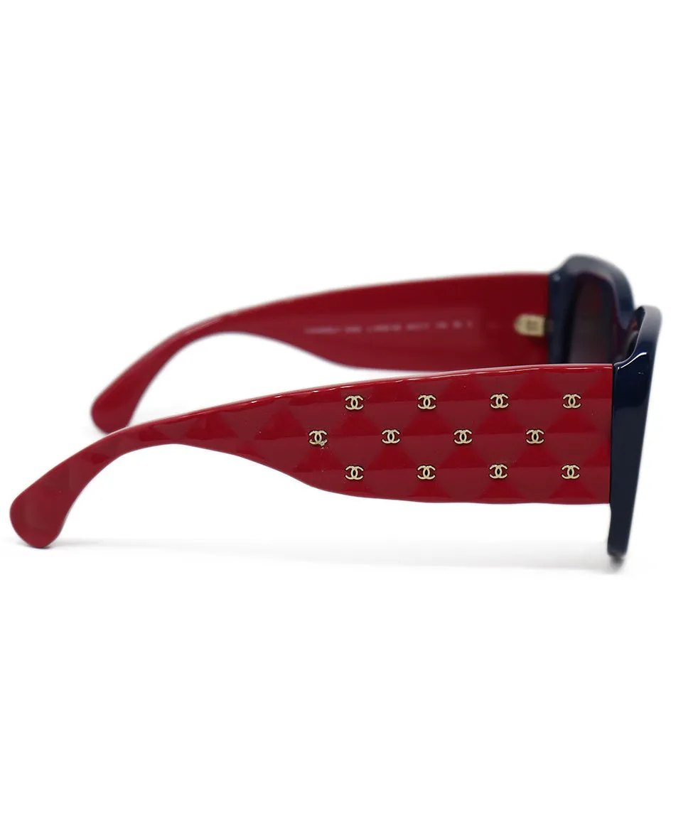 Chanel Navy & Pink Sunglasses