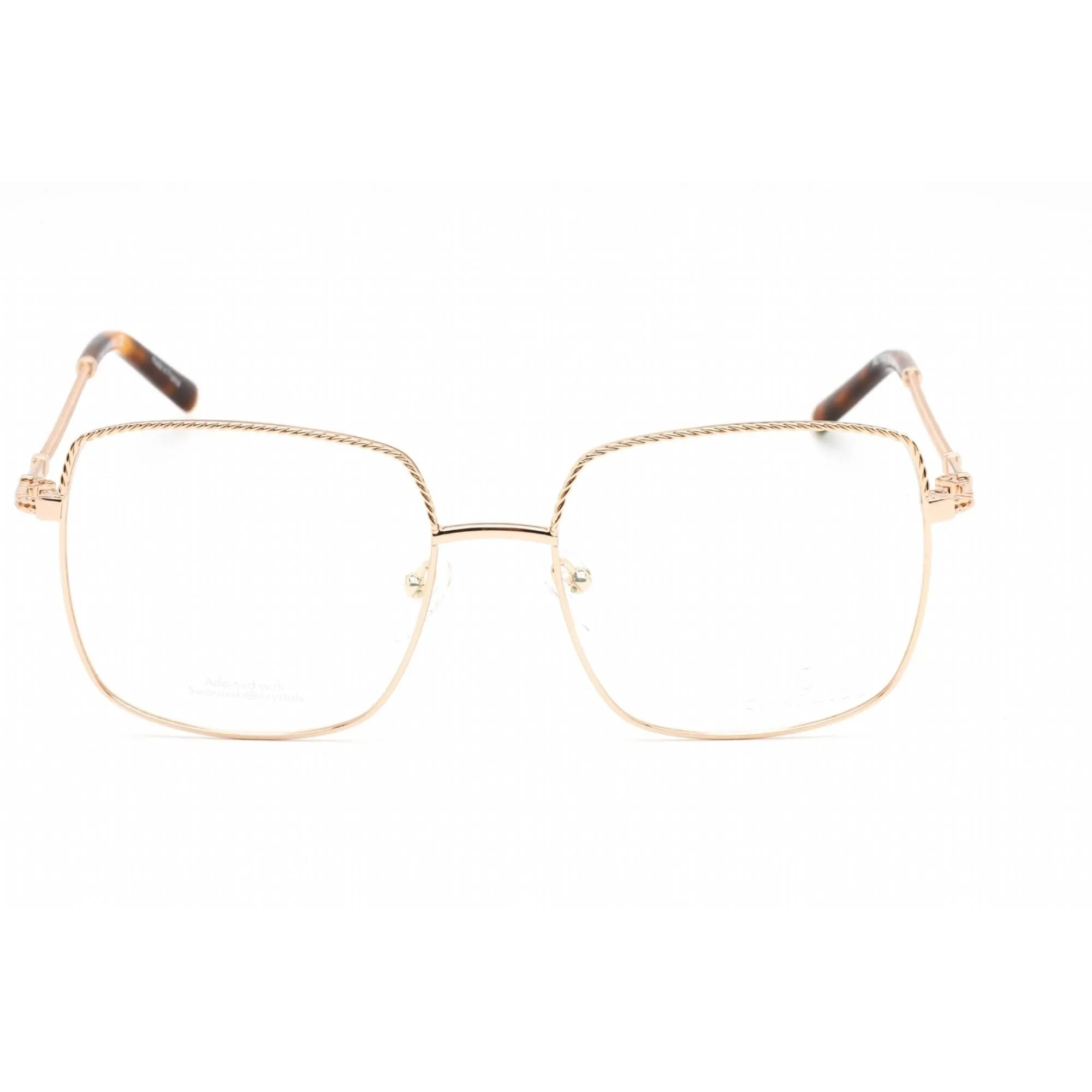 Charriol Men's Eyeglasses - Clear Lens Shiny Gold Metal Square Frame | PC71023 C01