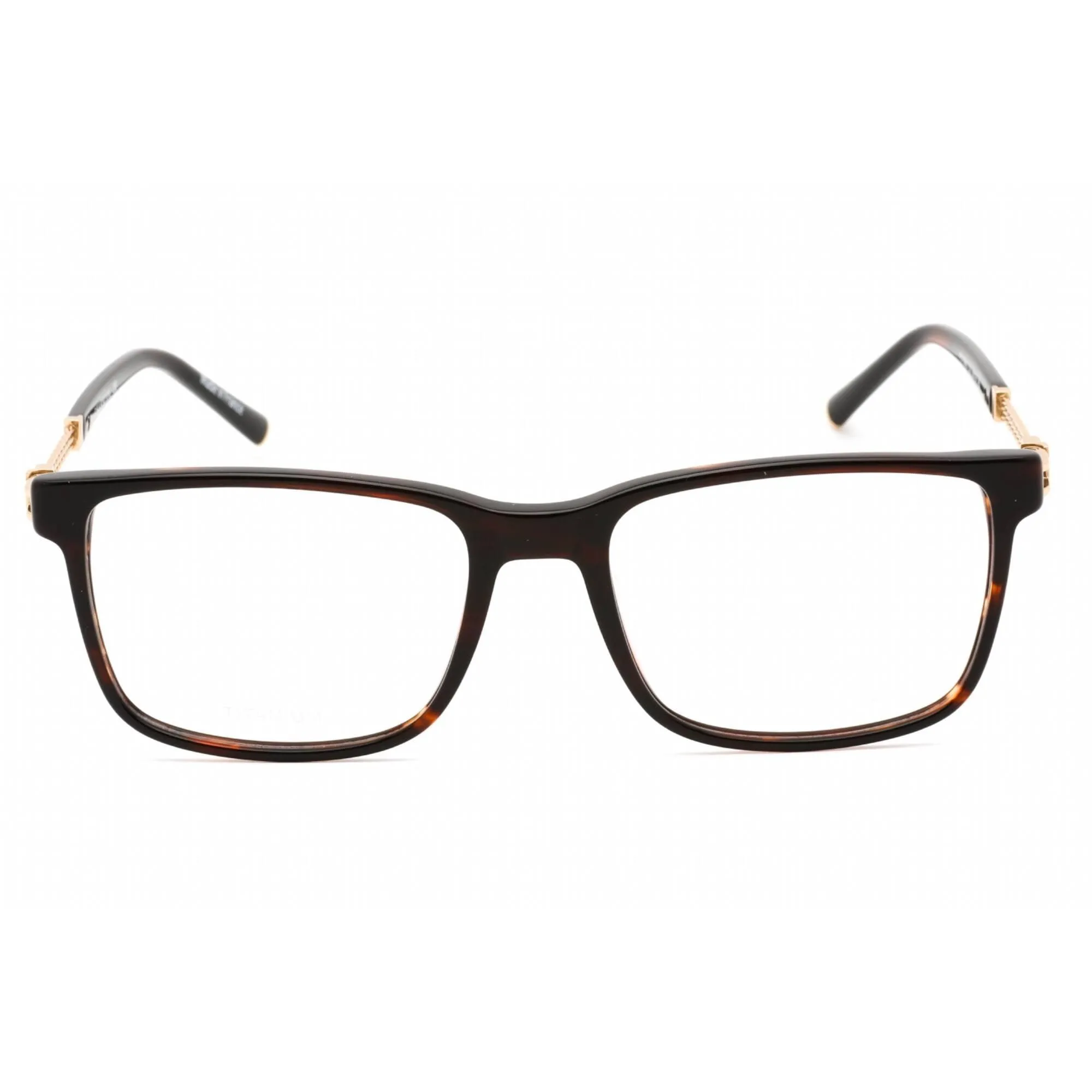 Charriol Men's Eyeglasses - Dark Tortoise Rectangular Plastic Frame | PC75092 C02