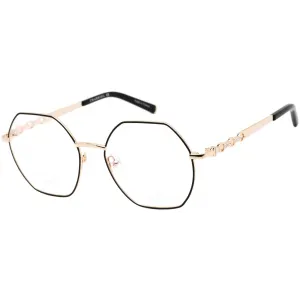 Charriol Women's Eyeglasses - Clear Lens Shiny Gold and Black Frame | PC71038 C02
