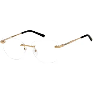 Charriol Women's Eyeglasses - Shiny Gold and Black Oval Metal Frame | PC71030 C01