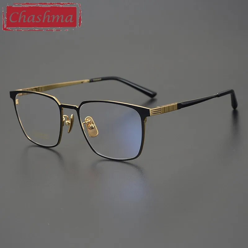 Chashma Men's Full Rim Square Titanium Eyeglasses 91064