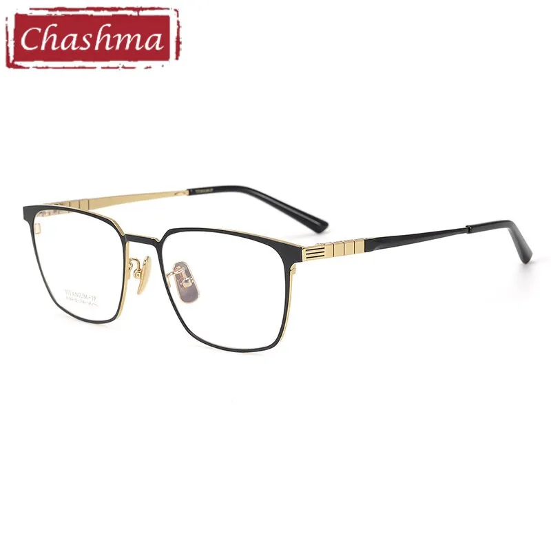 Chashma Men's Full Rim Square Titanium Eyeglasses 91064