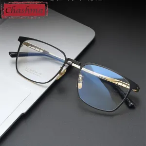 Chashma Men's Full Rim Square Titanium Eyeglasses 91064