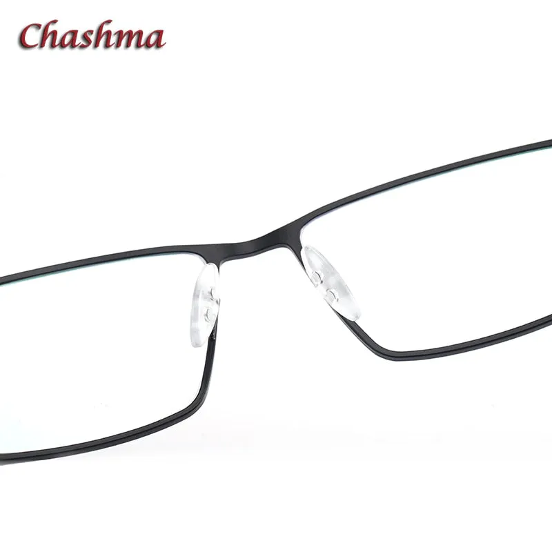 Chashma Ochki Men's Full Rim Square Alloy Eyeglasses 9386
