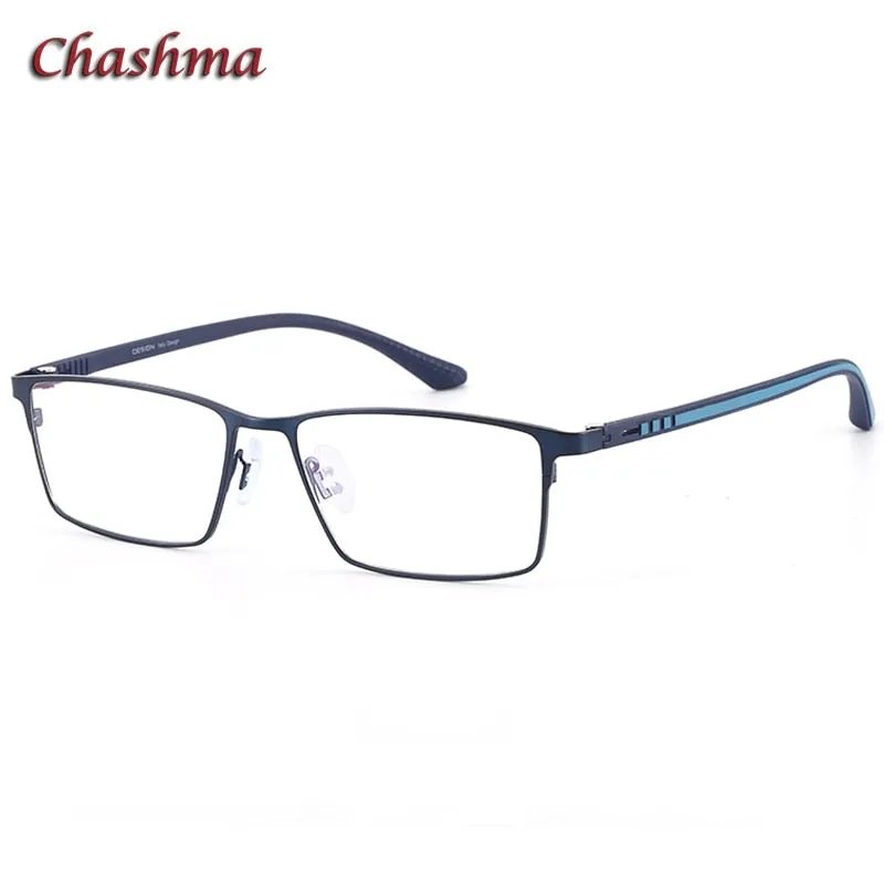 Chashma Ochki Men's Full Rim Square Alloy Eyeglasses 9386